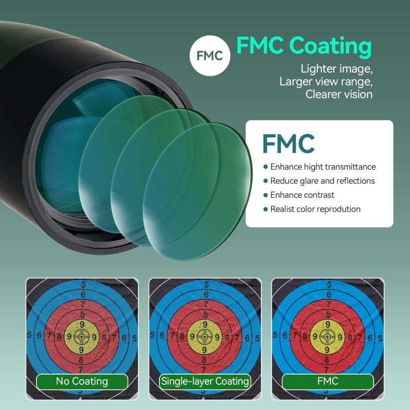 SVBONY SV28 Spotting Scopes with Tripod, Angled 25-75x70mm Spotter Scope with Phone Adapter, Waterproof Fogproof Spotting Scope for Bird Watching, Target Shooting, Wildlife Viewing - Image 5